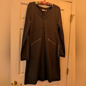 Athleta Black Long Sleeve Dress